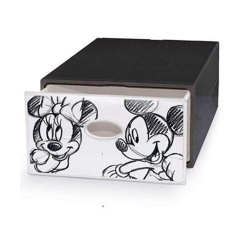 Chest of drawers Domopak Living Mickey & Minnie Plastic Dark grey (28