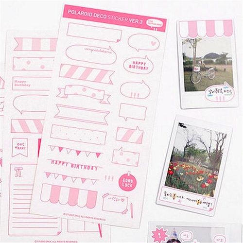 6 Sheets/lot Calendar Paper Sticker DIY