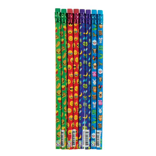 Emoji #2 Pencils - 72 Count, 4 Designs