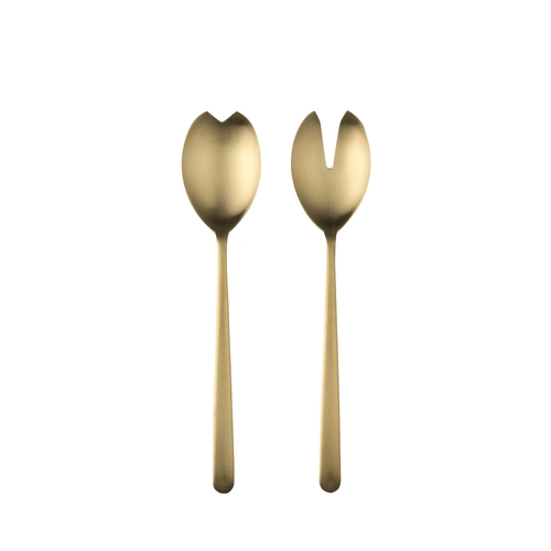 Salad Servers (Fork and Spoon) LINEA ICE ORO