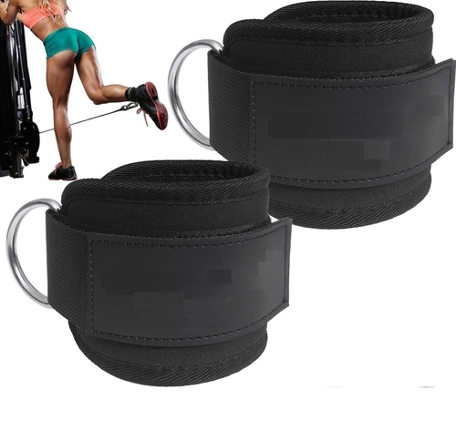 Heavy D Ring Padded Ankle Band for Gym Workout