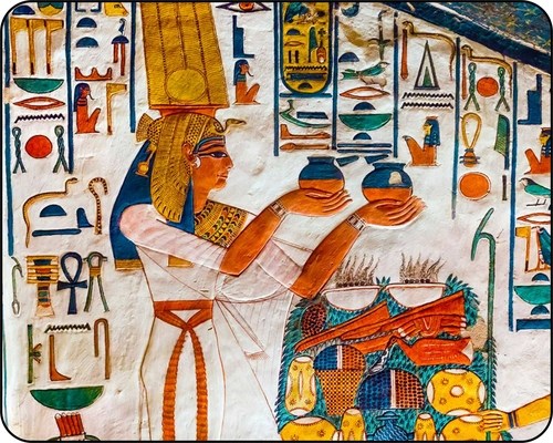 Egyptian Wall Art Mouse Pad Classic Muscle Car