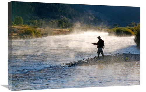 Global Gallery GCS-486567-30-142 30 in. Fly Fishing Art Print - Vic Sc