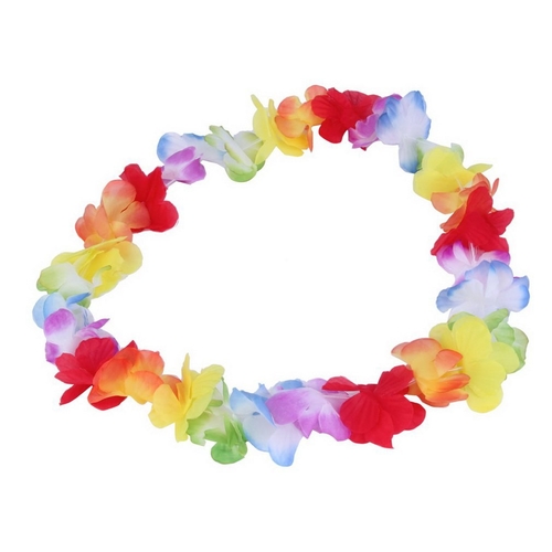 1pc Colorful Flower Garland Hawaiian Necklace