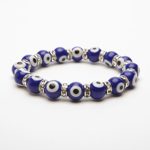 Alexander Kalifano BLUE-BEE-33 Evil Eye Gorgeous Glass Bracelets - Cob
