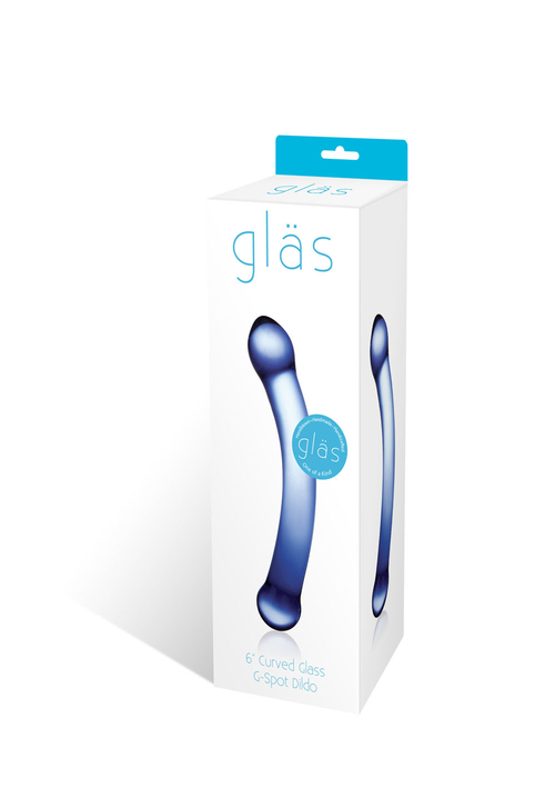 Curved G-Spot 6" Glass Dildo