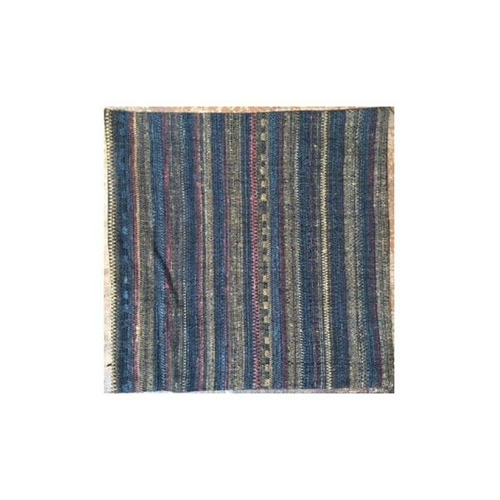 Blue Wool Silk Throw