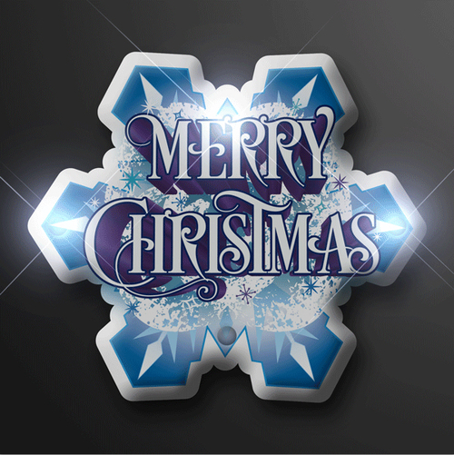 Blinkee SNOWFLAKELEDPIN Merry Christmas Snowflake LED Pin