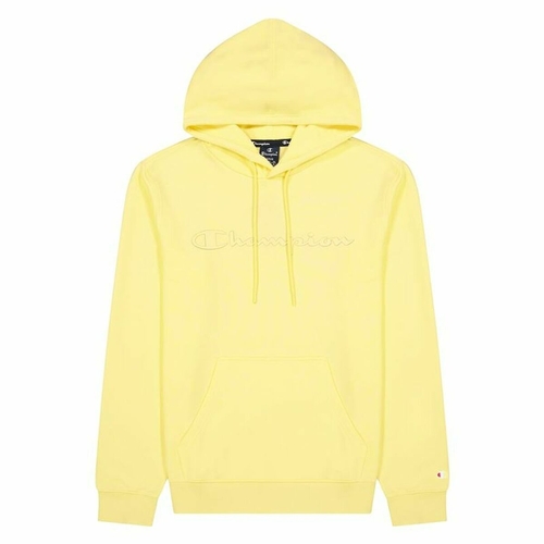 Men’s Hoodie Champion Script Logo Hoodie M Yellow