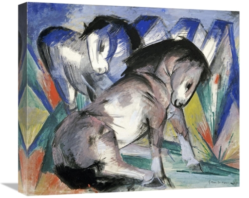 Global Gallery GCS-266831-22-142 22 in. Two Horses Art Print - Franz M