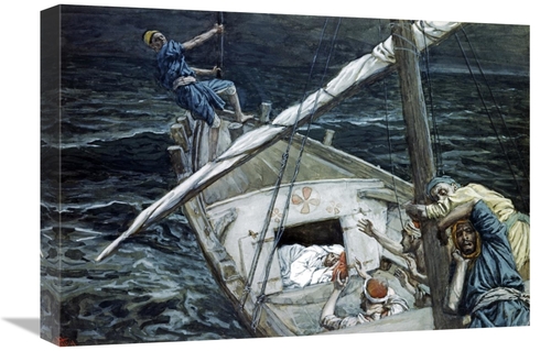 Global Gallery GCS-280356-22-142 22 in. Jesus Asleep During the Storm 