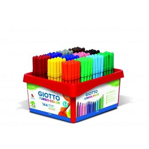 Felt-tip pens Giotto TURBO COLOR SCHOOLPACK 144 Pieces