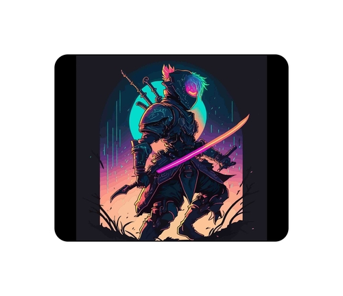 Japanese Ninja Warrior Fantasy Art Mouse Pad