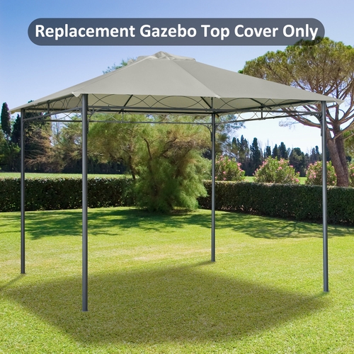 Outsunny 10' x 10' Square Gazebo Canopy Replacement UV Protected Top