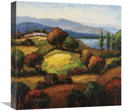 Global Gallery GCS-128587-1818-142 18 x 18 in. Golden Hills I Art Prin