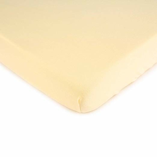 SheetWorld Fitted Bassinet Sheet - 100% Cotton Jersey - Soft Yellow,