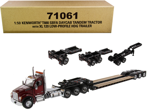 Kenworth T880 SBFA Day Cab Tandem Tractor with XL 120 Low-Profile HDG