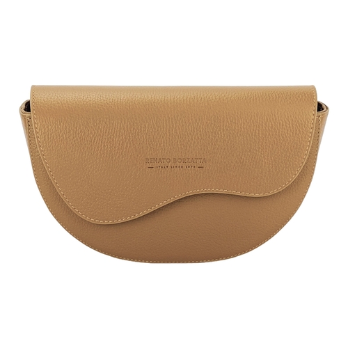 RB1027S | Borsa Donna a Bandoliera stondata in Vera Pelle Made in Ital