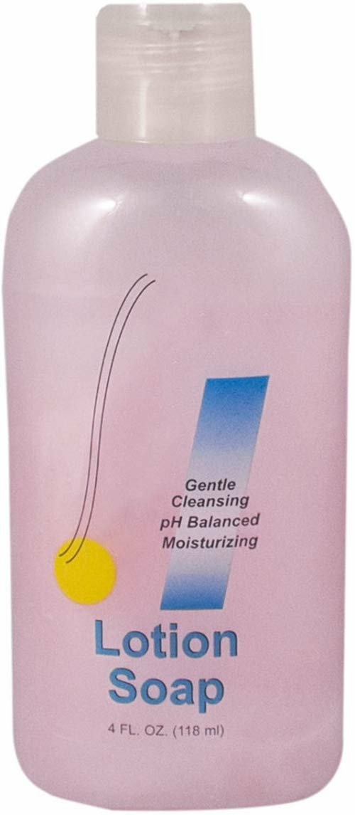 Pack of 96 Bottles of Lotion Soap 4 oz. with Dispensing Cap. Liquid