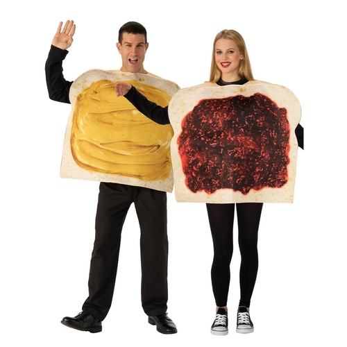 Rubies 279481 Halloween Adult Peanut Butter & Jelly Costume - Standard