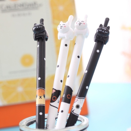 2Pcs/Lot Lovely cat Gel Pen gel ink pen Cute