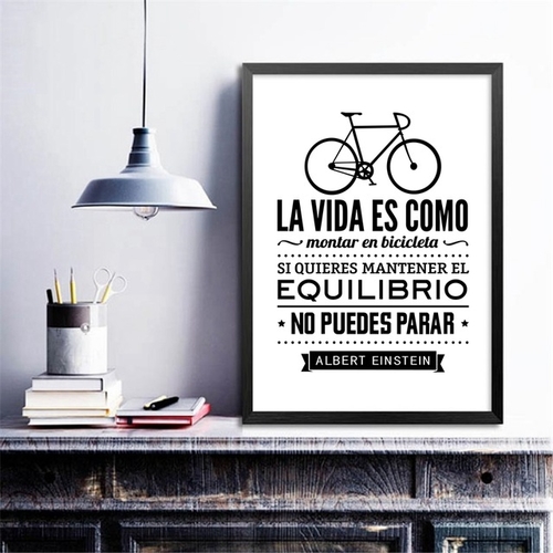 Spanish Life Quote Canvas Art Print Poster , Life