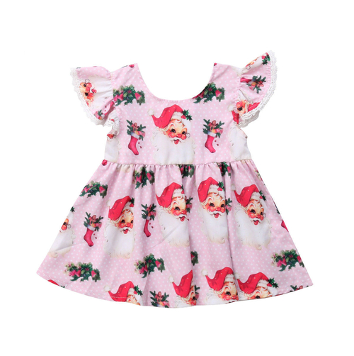 Xmas Pretty Sweet Toddler Baby Girls Dress Petal
