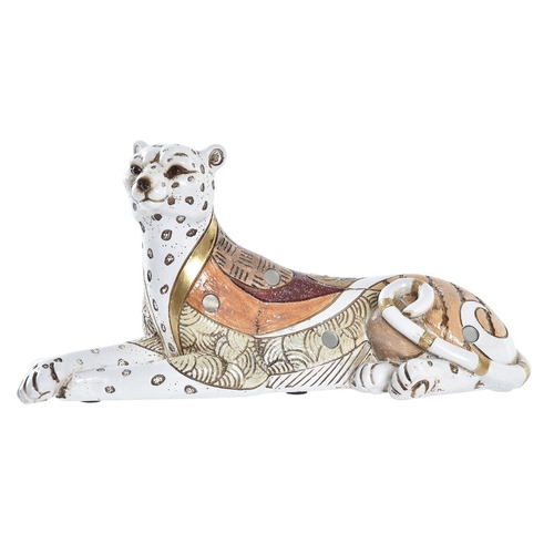 Decorative Figure DKD Home Decor White Orange Leopard Colonial 24 x 10