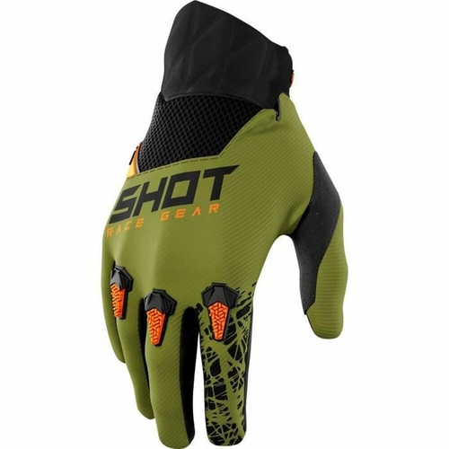 Motorbike Gloves Storm Khaki 11 Cross