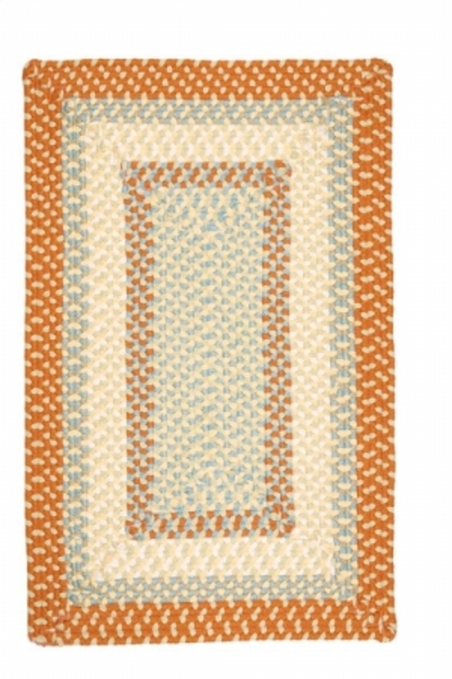 Colonial Mills Rug MG29R024X096R Montego - Tangerine 2 ft. x 8 ft. Bra