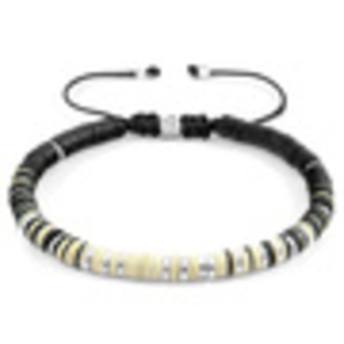 Off-White Kariba Silver and Vinyl Disc Macrame