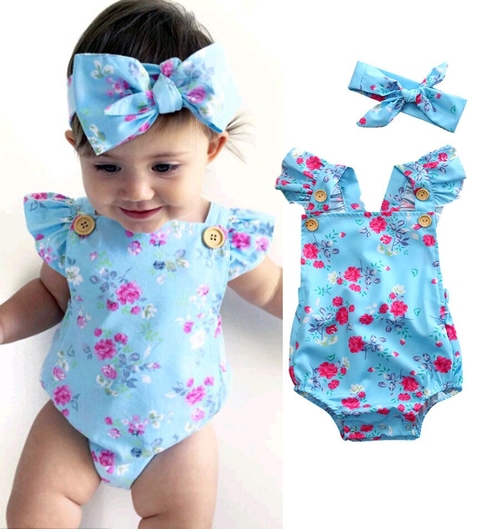 0-2Years Toddler Baby Girl Summer Clothing Floral