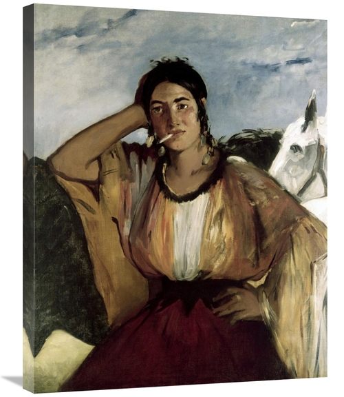 Global Gallery GCS-278365-30-142 30 in. Gypsy with a Cigarette - India