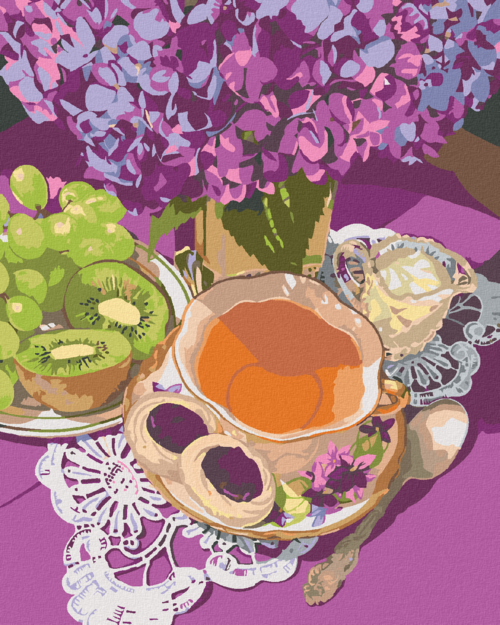 Zuty - Paint by Numbers - TEA AT FIVE O'CLOCK (MARDELL SCHUSTER),