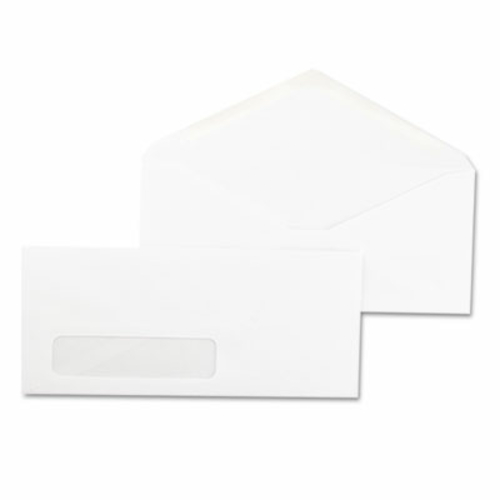 Universal 35211 Window Business Envelope- V-Flap- #10- White- 500/Box