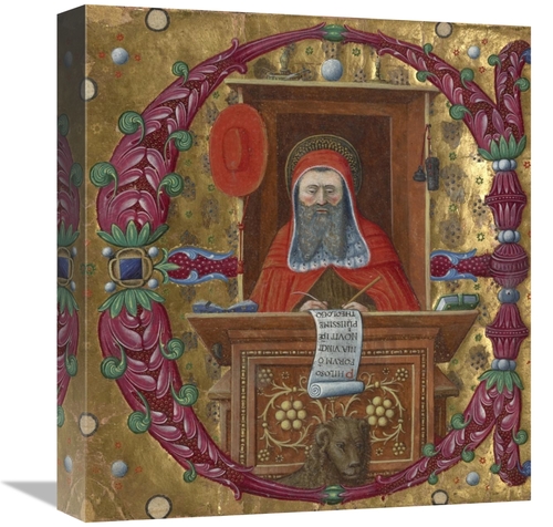 Global Gallery GCS-456187-16-142 16 in. Initial E - Saint Jerome in Hi