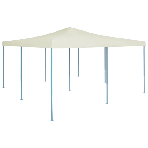 Folding Gazebo 196.9"x196.9" Cream