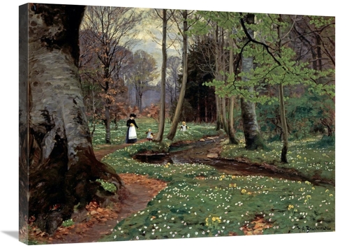 Global Gallery GCS-267778-30-142 30 in. The Woodland Path Art Print - 