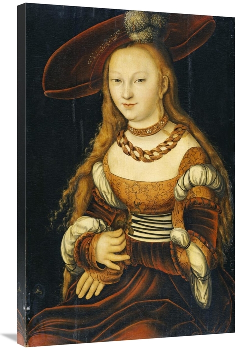 Global Gallery GCS-266117-36-142 36 in. Portrait of a Young Lady Art P