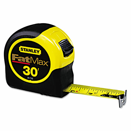 Stanley Bostitch 33730 1.25 in. x 30 ft. Fat Max Tape Rule Plastic Cas