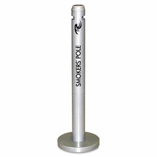 Rubbermaid Commercial R1-SM Smokers Pole- Round- Steel- Silver
