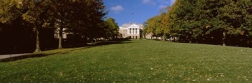 Lawn in front of a building  Bascom Hall  Bascom Hill  University of W