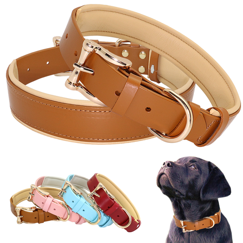 Leather Dog Collar Pet Large Dog Collar Pitbull