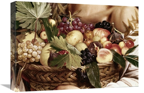 Global Gallery GCS-276972-22-142 22 in. Boy with Basket of Fruit - Det