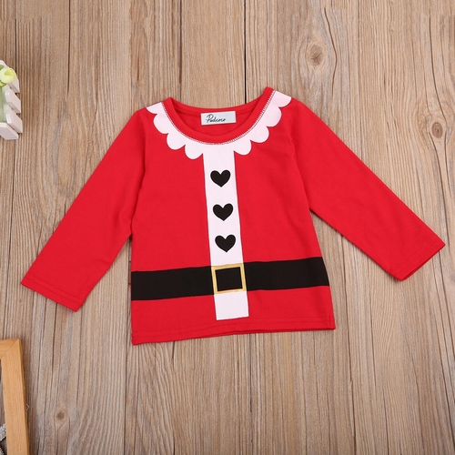 2017 Toddler Kids Baby Boy Girl Xmas Santa Costume