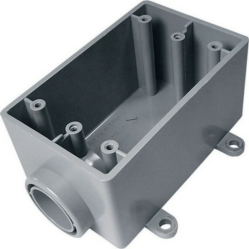 Thomas & Betts 5133364U 0.75 in. 1 Gang Outdoor PVC End Box