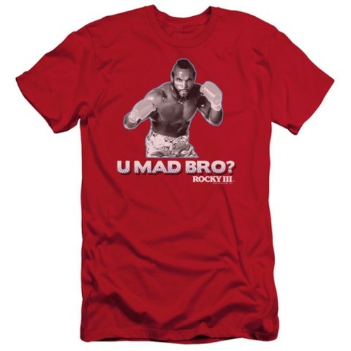 Trevco Mgm-Rocky-U Mad Bro Short Sleeve Adult 30-1 Tee, Red - 2X