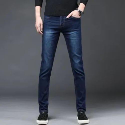 Men Slim Mid Rise Jeans DARK BLUE 28