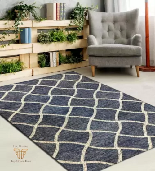 Multicolor Wool Area Rug  (5 cm, X 8 cm, Rectangle)