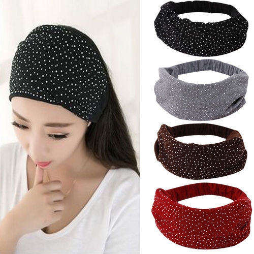 New Elegant Solid Cotton Soft Headband For Women